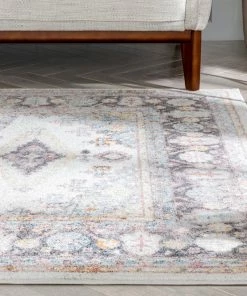 Well Woven Roswell Bohemian Eclectic Aztec Beige Rug