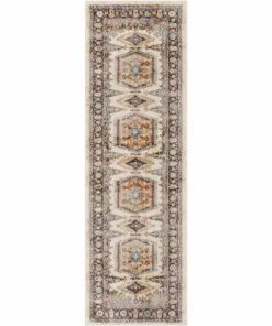 Well Woven Roswell Bohemian Eclectic Aztec Beige Rug
