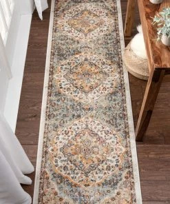 Well Woven Waco Bohemian Eclectic Floral Beige Rug Vintage