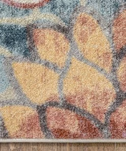 Well Woven Lissa Bohemian Eclectic Floral Blue Rug