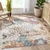 Well Woven Lissa Bohemian Eclectic Floral Blue Rug