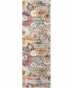 Well Woven Lissa Bohemian Eclectic Floral Blue Rug