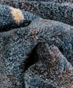 Well Woven Estes Vintage Abstract Stripes Dark Blue Rug