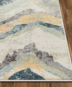 Well Woven Pagosa Vintage Bohemian Chevron Pattern Beige Rug