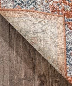 Well Woven Salida Vintage Oriental Botanical Border Rust Rug Global