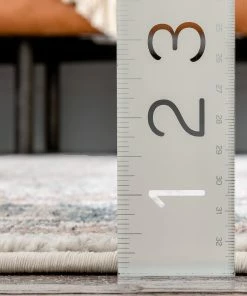 Well Woven Salida Vintage Oriental Botanical Border Beige Rust Rug Global