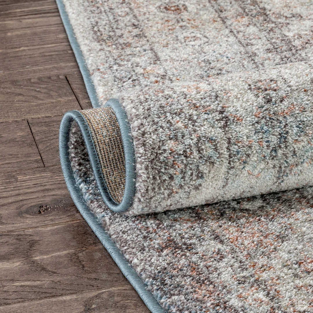 Well Woven Salida Vintage Oriental Botanical Border Black Grey Rug 6 Well Woven Salida Vintage Oriental Botanical Border Black Grey Rug