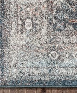 Well Woven Salida Vintage Oriental Botanical Border Black Grey Rug 12 Well Woven Salida Vintage Oriental Botanical Border Black Grey Rug