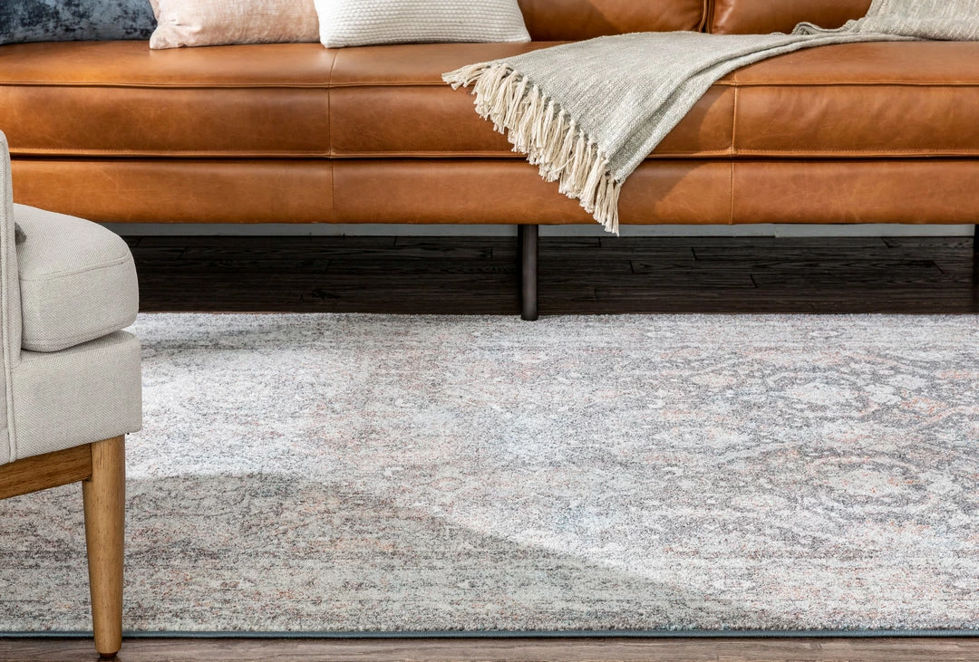 Well Woven Salida Vintage Oriental Botanical Border Black Grey Rug 8 Well Woven Salida Vintage Oriental Botanical Border Black Grey Rug