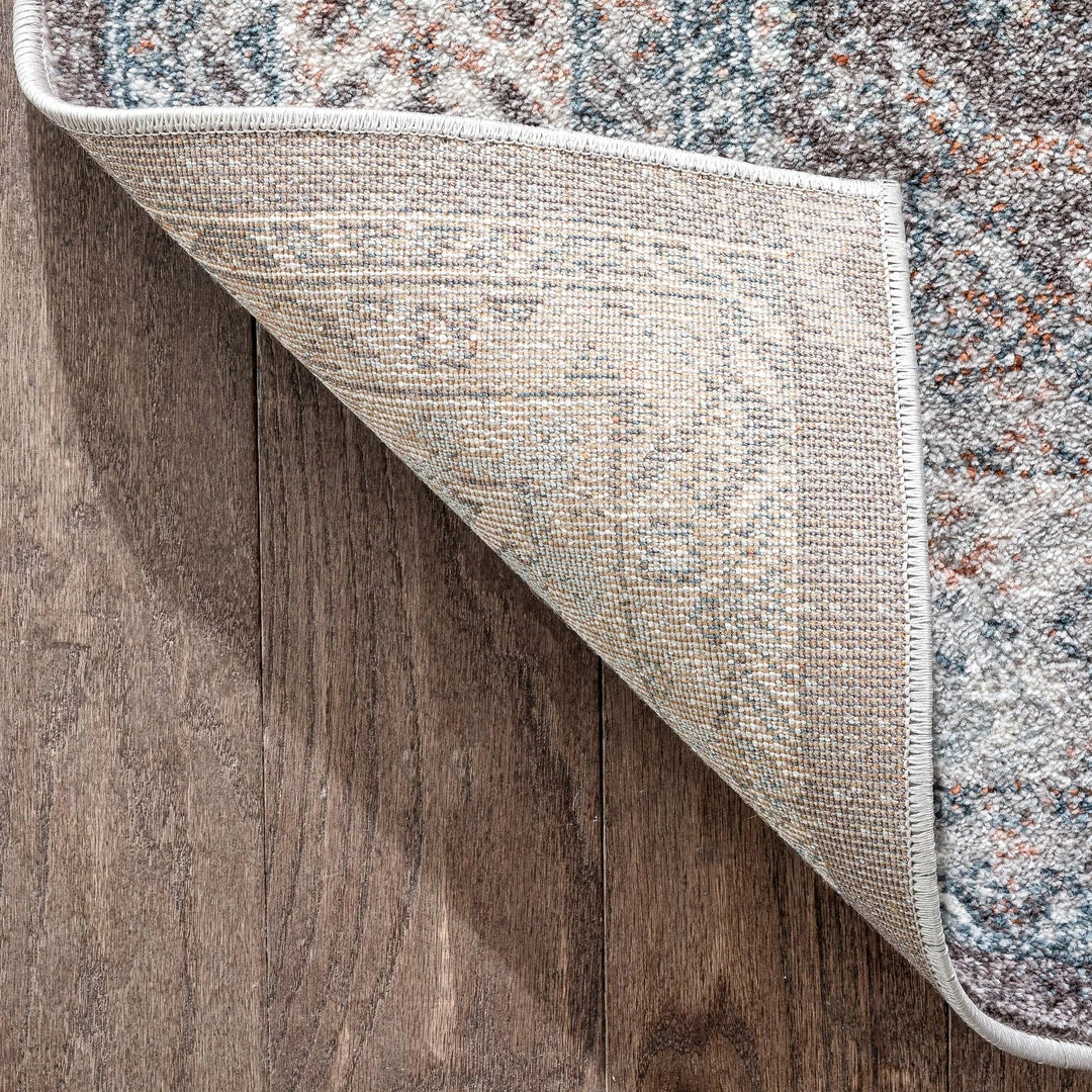 Well Woven Global Salida Vintage Oriental Botanical Border Grey Rug 5 Well Woven Global Salida Vintage Oriental Botanical Border Grey Rug