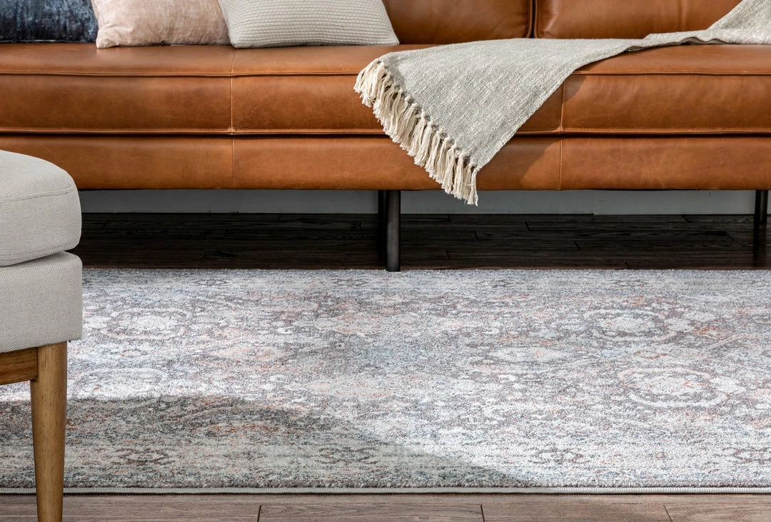 Well Woven Global Salida Vintage Oriental Botanical Border Grey Rug 8 Well Woven Global Salida Vintage Oriental Botanical Border Grey Rug