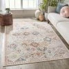 Well Woven Elaine Vintage Bohemian Panel Ivory Green Rug