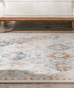 Well Woven Elaine Vintage Bohemian Panel Ivory Green Rug