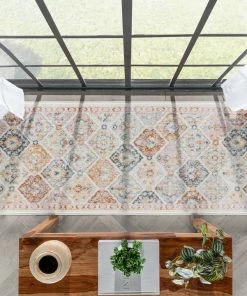 Well Woven Elaine Vintage Bohemian Panel Ivory Green Rug