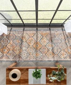 Well Woven Global Elaine Vintage Bohemian Panel Blue Rug