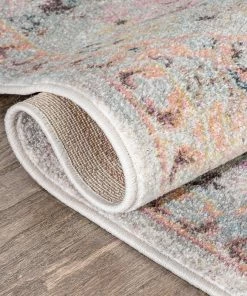 Well Woven Elaine Vintage Bohemian Panel Grey Ivory Rug