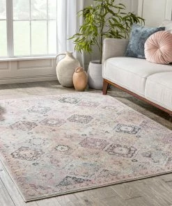 Well Woven Elaine Vintage Bohemian Panel Grey Ivory Rug