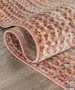 Well Woven Chindi Bohemian Vintage Solid & Striped Multi-Color Blush Yellow Braided Pattern Rug