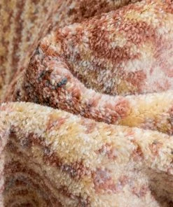 Well Woven Chindi Bohemian Vintage Solid & Striped Multi-Color Blush Yellow Braided Pattern Rug