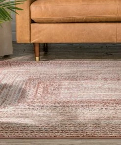 Well Woven Chindi Bohemian Vintage Solid & Striped Multi-Color Blush Yellow Braided Pattern Rug