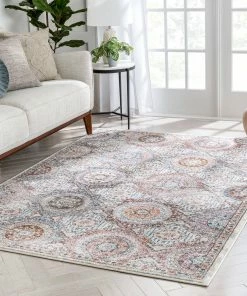 Well Woven Global Palermo Bohemian Mandala Ogee Beige Rug