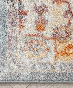 Well Woven Mesilla Bohemian Aztec Tribal Light Blue Rug Global