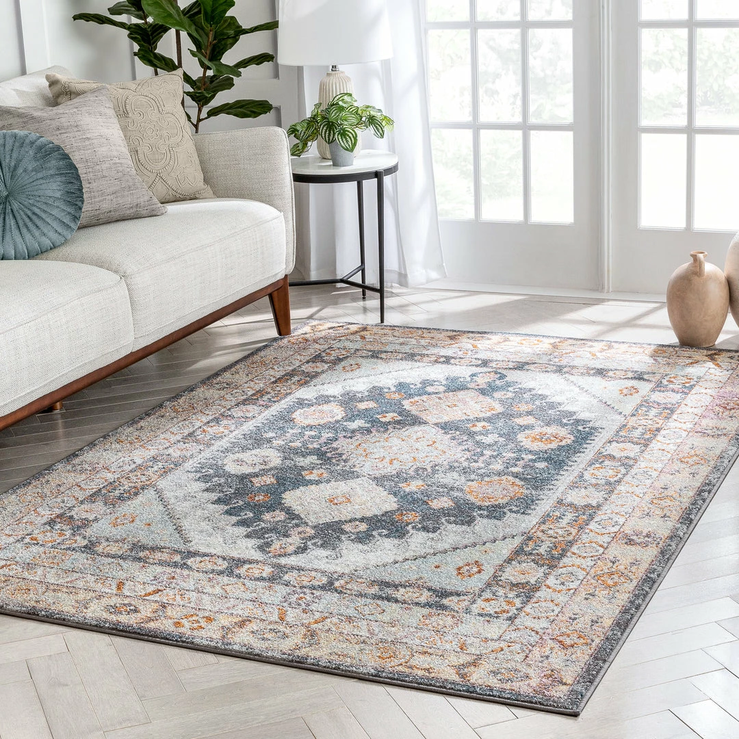 Well Woven Virden Bohemian Eclectic Tribal Aztec Blue Rug 6 Well Woven Virden Bohemian Eclectic Tribal Aztec Blue Rug