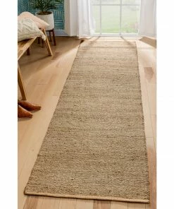 Well Woven Jute + Natural Laylani Farmhouse Jute Rug Hand-Braided Basket Weave Jute Rug Solid Pattern Natural/Gray Color 36 Well Woven Jute + Natural Laylani Farmhouse Jute Rug Hand-Braided Basket Weave Jute Rug Solid Pattern Natural/Gray Color