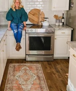 Well Woven Global Ashtyn Vintage Medallion Blush Ivory Persian Rug By Rebecca Propes