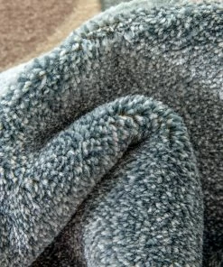 Well Woven Dede Blue Mid-Century Modern Geometric Shapes Rug By Chill Rugs