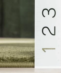 Well Woven Rita Glam Geometric Triangles Green High-Low Rug