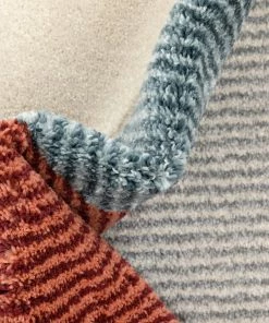 Well Woven Glimmer Mid-Century Modern Geometric Pattern Multi Distressed High-Low Rug