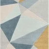 Well Woven Tamara Blue Mid-Century Modern Geometric Rug By Chill Rugs