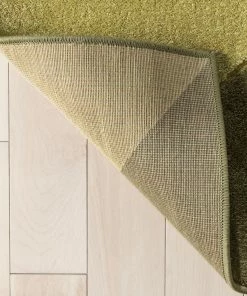 Well Woven Tamara Glam Geometric Triangles Green High-Low Rug