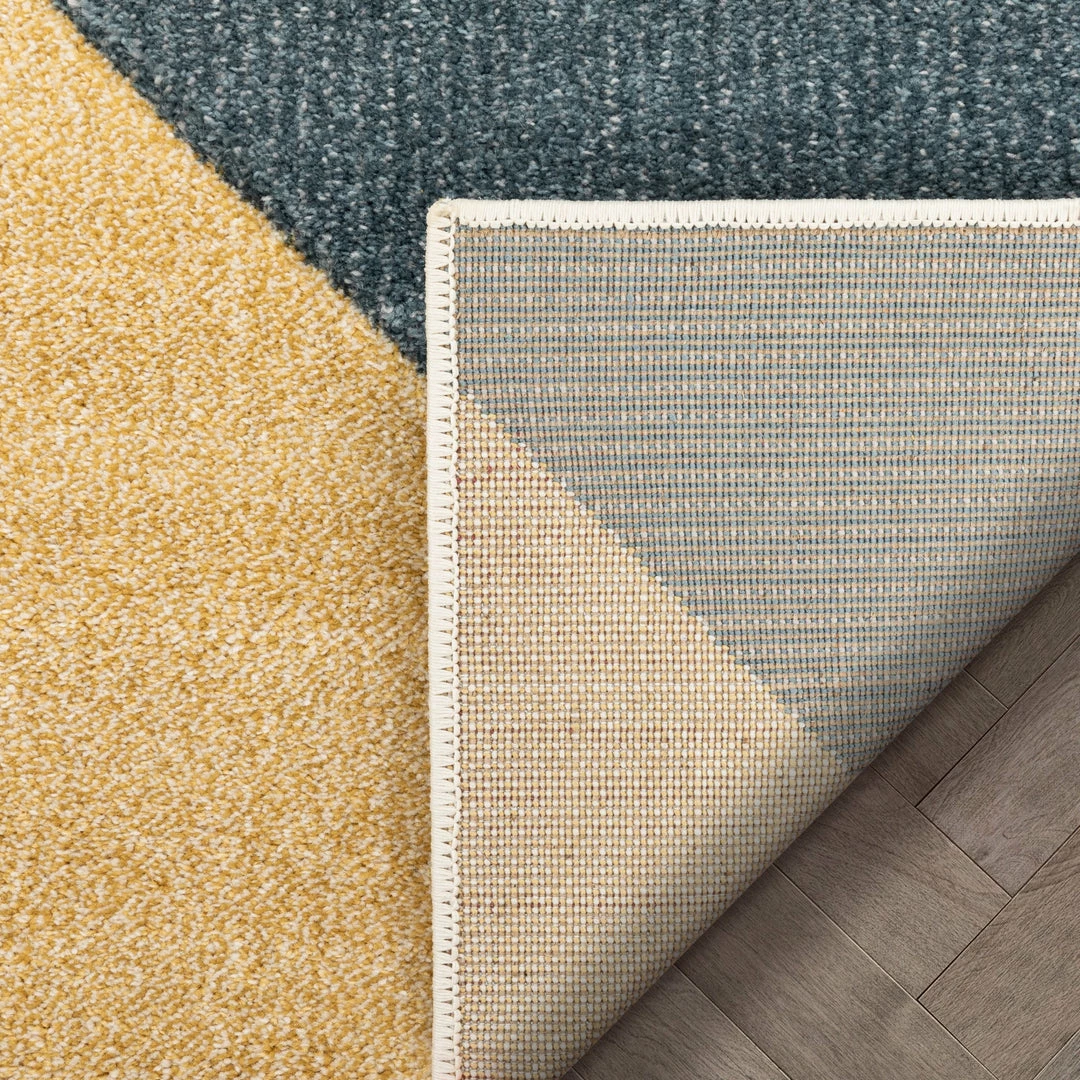 Well Woven Alma Mid-Century Modern Geometric Triangle Pattern Multi-Color Distressed High-Low Rug 6 Well Woven Alma Mid-Century Modern Geometric Triangle Pattern Multi-Color Distressed High-Low Rug