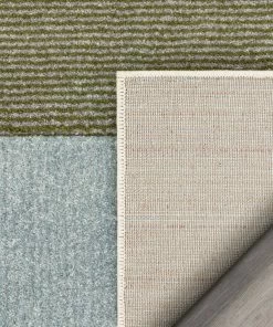 Well Woven Addy Mid-Century Modern Geometric Squares Multi Distressed High-Low Rug