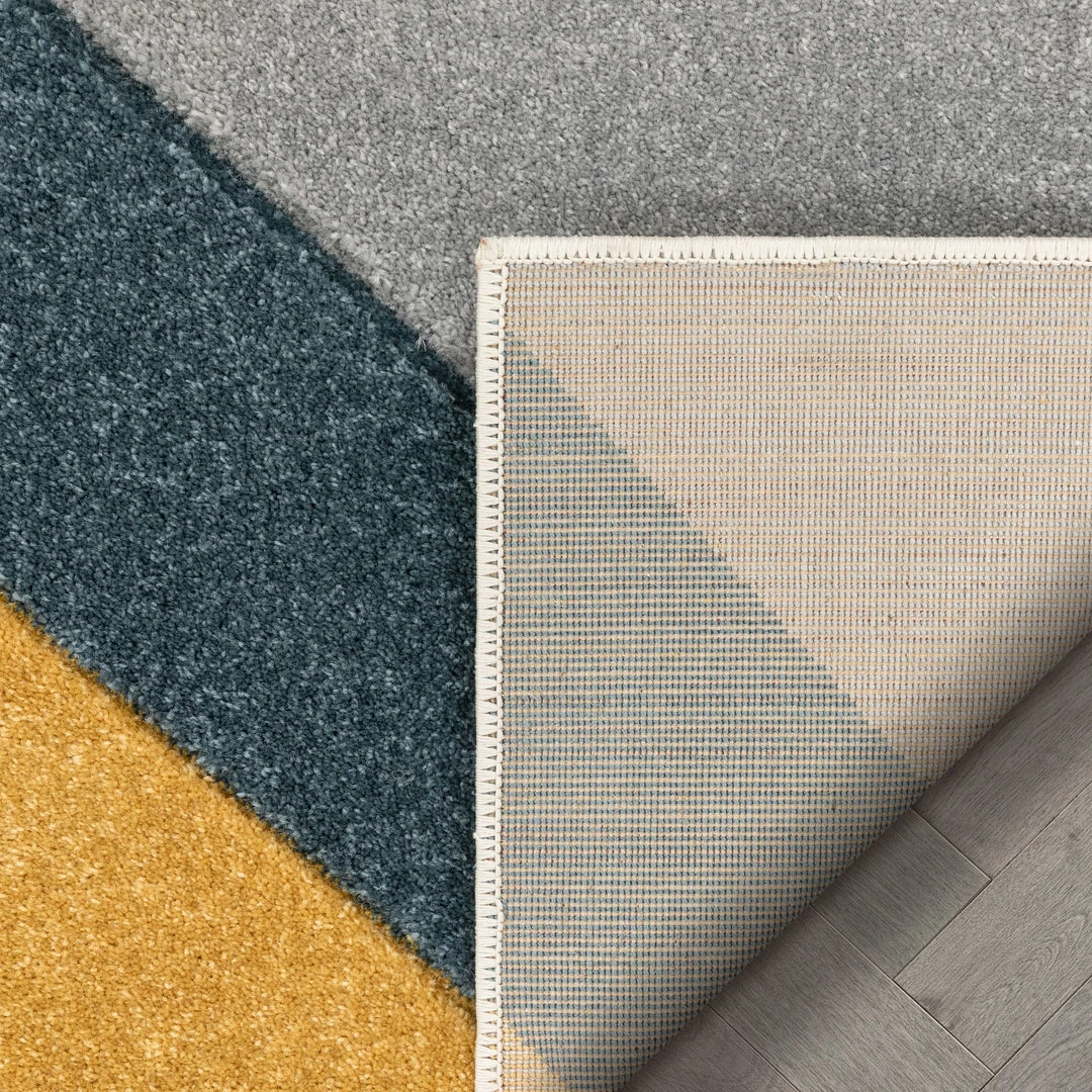 Well Woven Twist Mid-Century Modern Geometric Pattern Multi Distressed High-Low Rug 8 Well Woven Twist Mid-Century Modern Geometric Pattern Multi Distressed High-Low Rug