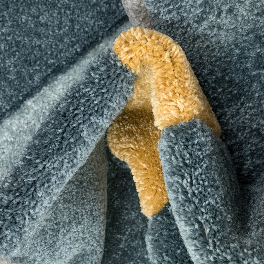 Well Woven Twist Mid-Century Modern Geometric Pattern Multi Distressed High-Low Rug 5 Well Woven Twist Mid-Century Modern Geometric Pattern Multi Distressed High-Low Rug