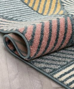 Well Woven Lela Mid-Century Modern Geometric Traingle & Lines Multi Distressed High-Low Rug 15 Well Woven Lela Mid-Century Modern Geometric Traingle & Lines Multi Distressed High-Low Rug