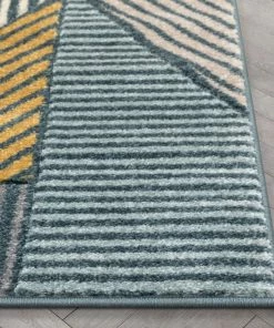 Well Woven Lela Mid-Century Modern Geometric Traingle & Lines Multi Distressed High-Low Rug 17 Well Woven Lela Mid-Century Modern Geometric Traingle & Lines Multi Distressed High-Low Rug