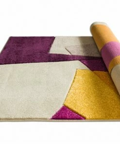 Well Woven Bombay Violet Mid-Century Modern Violet Multi Rug
