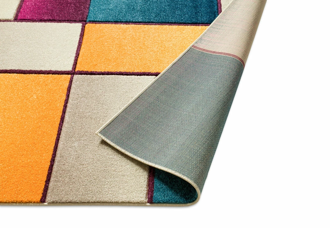 Well Woven Geometric Saree Cream Mid-Century Modern Rug 3 Well Woven Geometric Saree Cream Mid-Century Modern Rug