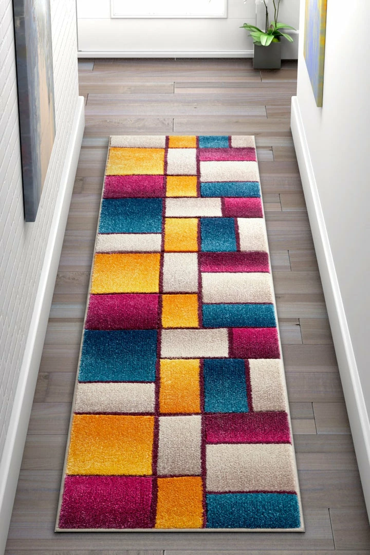 Well Woven Geometric Saree Cream Mid-Century Modern Rug 7 Well Woven Geometric Saree Cream Mid-Century Modern Rug