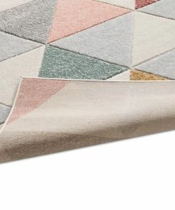 Well Woven 3'x5' Clark Cream Mid-Century Modern Rug