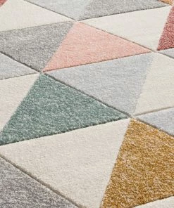 Well Woven 3'x5' Clark Cream Mid-Century Modern Rug