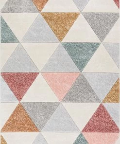 Well Woven 3'x5' Clark Cream Mid-Century Modern Rug