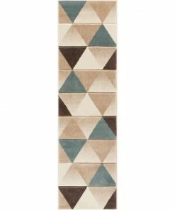 Well Woven Geometric Clark Brown Modern Rug