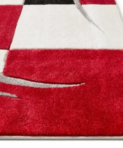 Well Woven Geometric Joy Red Modern Rug 7'10