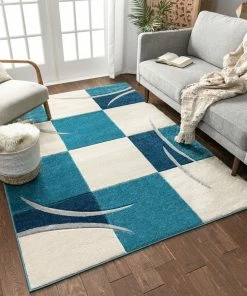 Well Woven Joy Blue Modern Rug
