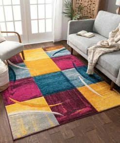 Well Woven Geometric Joy Multi Modern Rug 5'3" X 7'3"